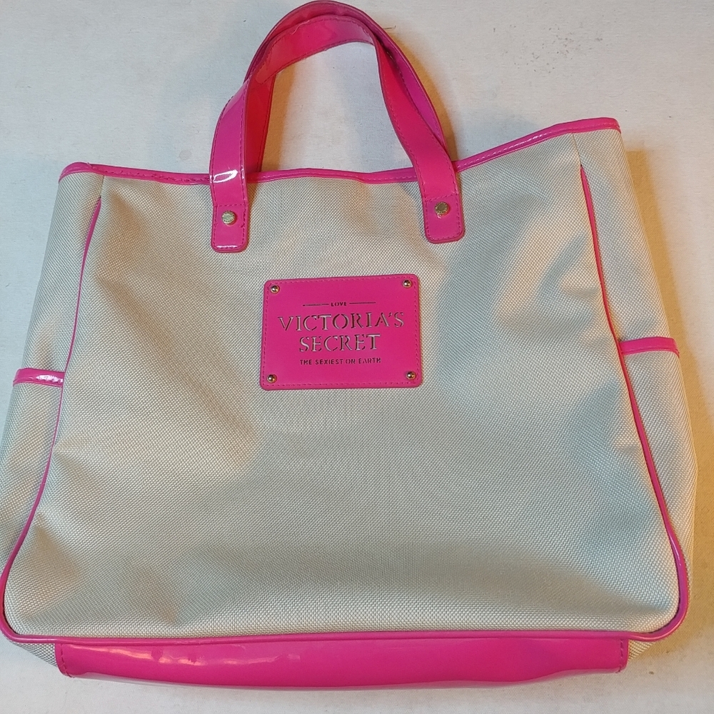 Victoria Secret Pink Canvas Computer Tote
